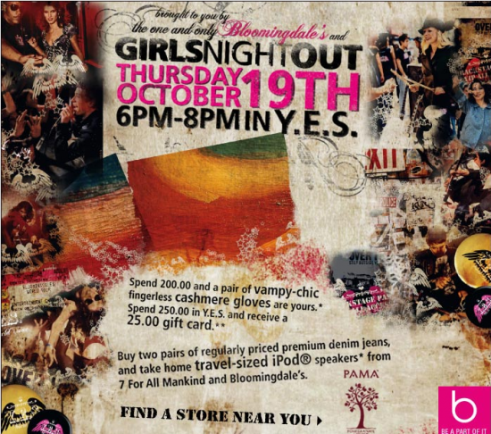 Bloomingdale's Girls Night Out